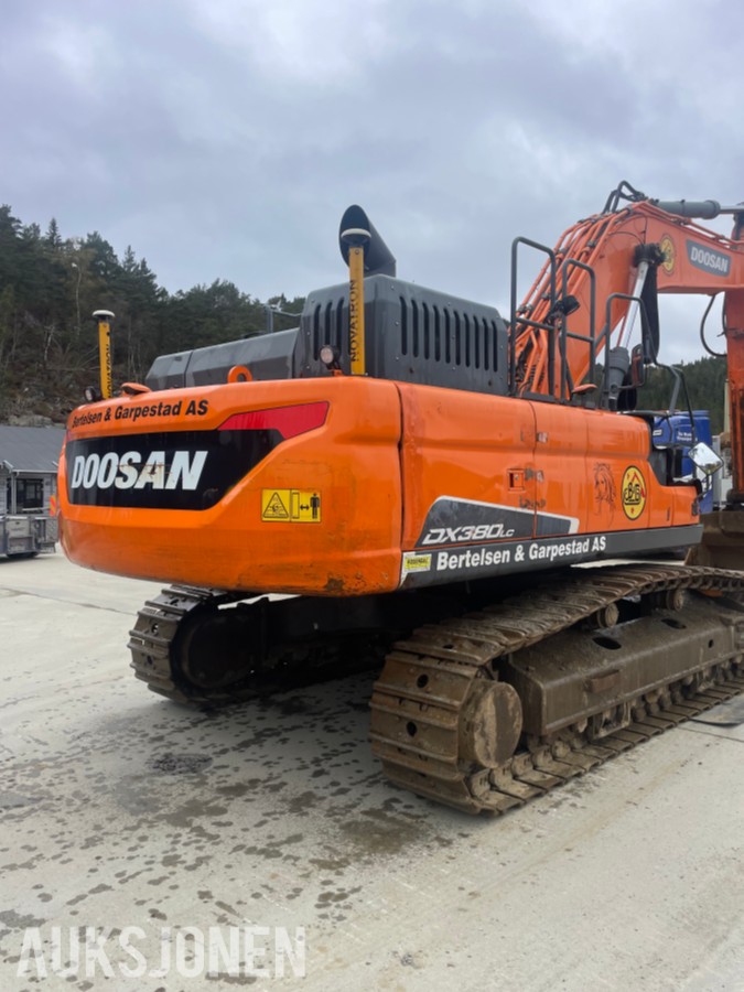 Doosan DX380LC-5. GPS, sentralsmøring, to-kam plater
