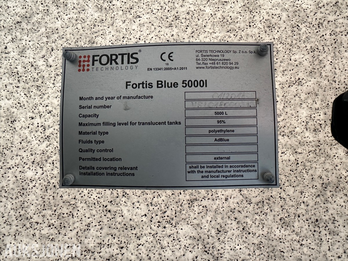 AdBlue tank – Fortis Blue 5000L