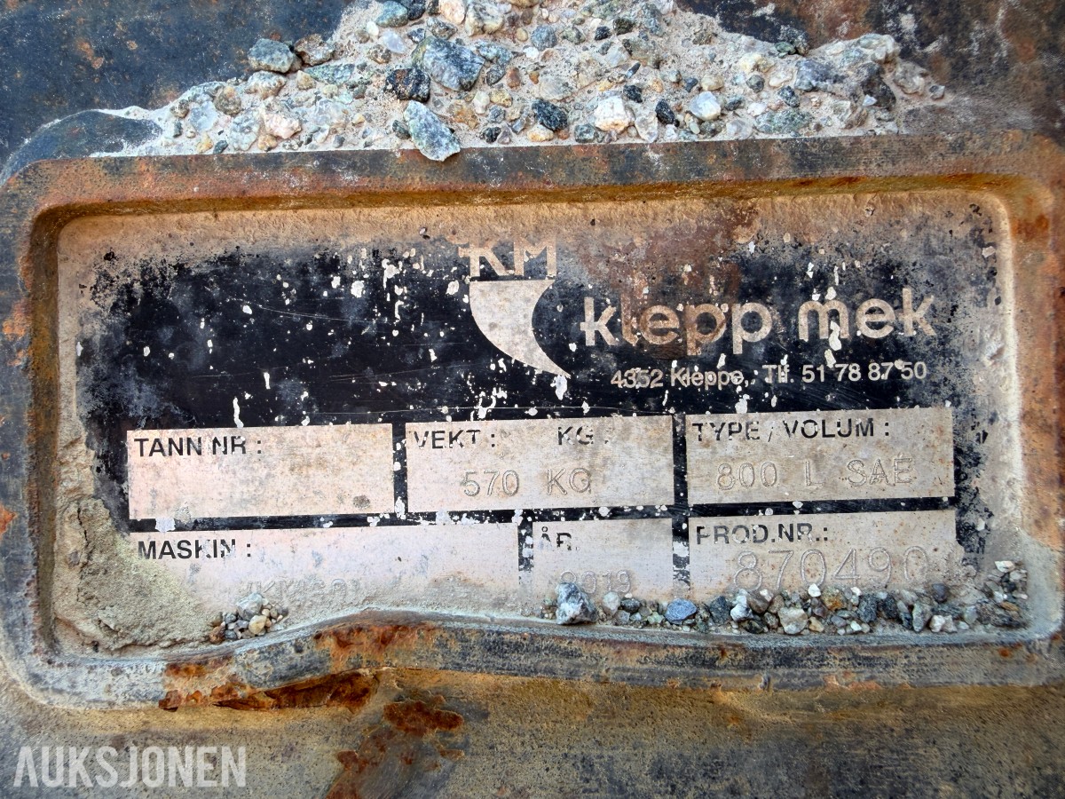 2019 Klepp Mek Renskeskuffe 800L S60