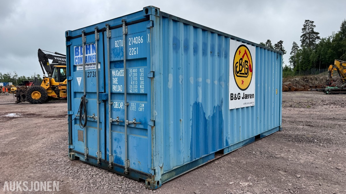 2014 Container 20 Fot arbeidscontainer – verktøy, løfteutstyr, materiell og tilbehør