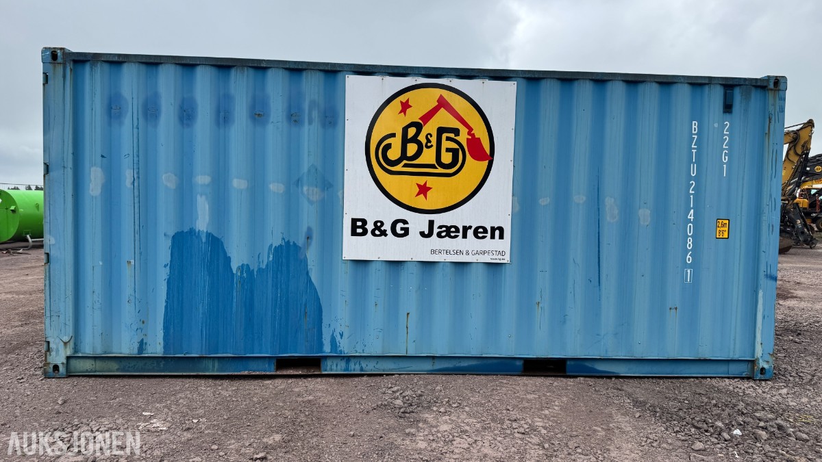 2014 Container 20 Fot arbeidscontainer – verktøy, løfteutstyr, materiell og tilbehør