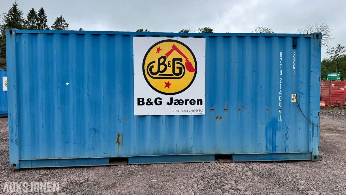 2014 Container 20 Fot arbeidscontainer – verktøy, løfteutstyr, materiell og tilbehør