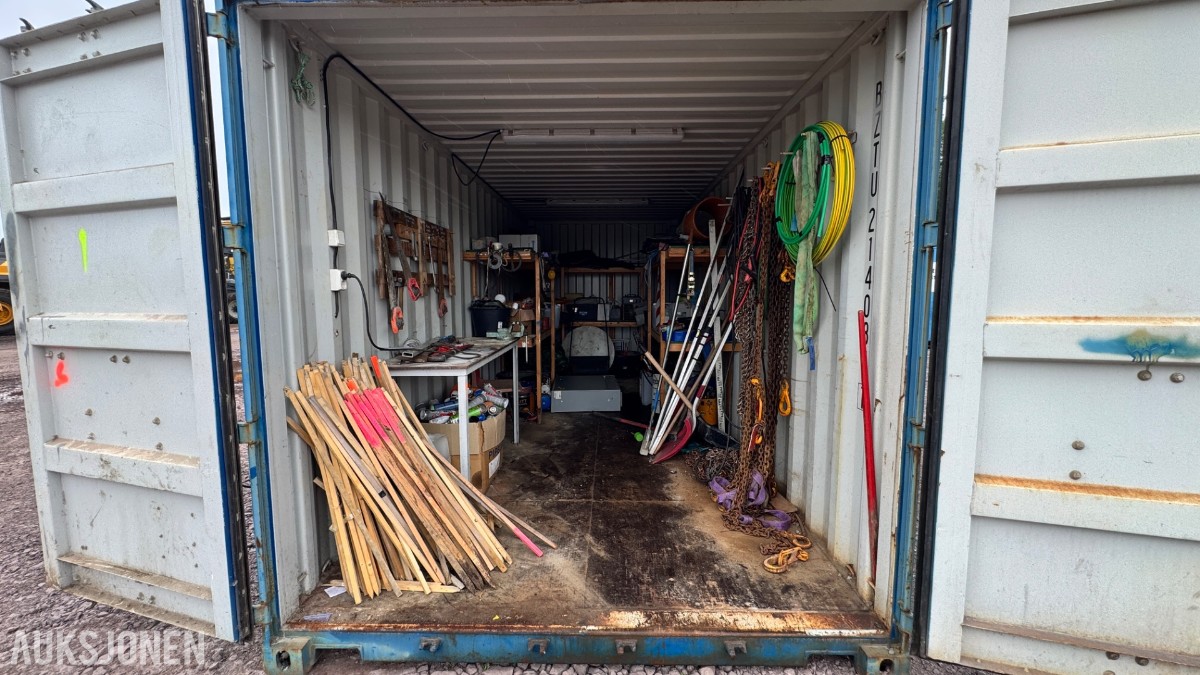 2014 Container 20 Fot arbeidscontainer – verktøy, løfteutstyr, materiell og tilbehør