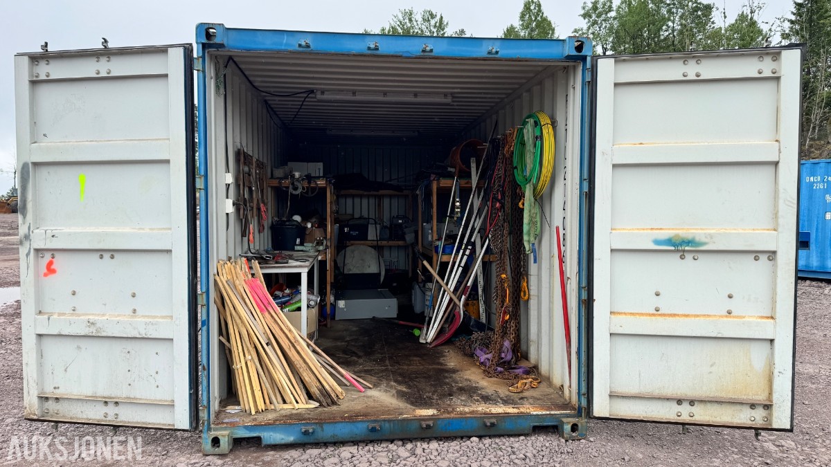 2014 Container 20 Fot arbeidscontainer – verktøy, løfteutstyr, materiell og tilbehør