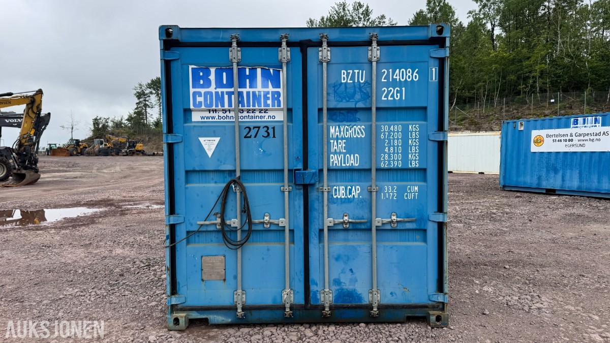 2014 Container 20 Fot arbeidscontainer – verktøy, løfteutstyr, materiell og tilbehør