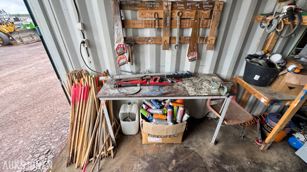 2014 Container 20 Fot arbeidscontainer – verktøy, løfteutstyr, materiell og tilbehør