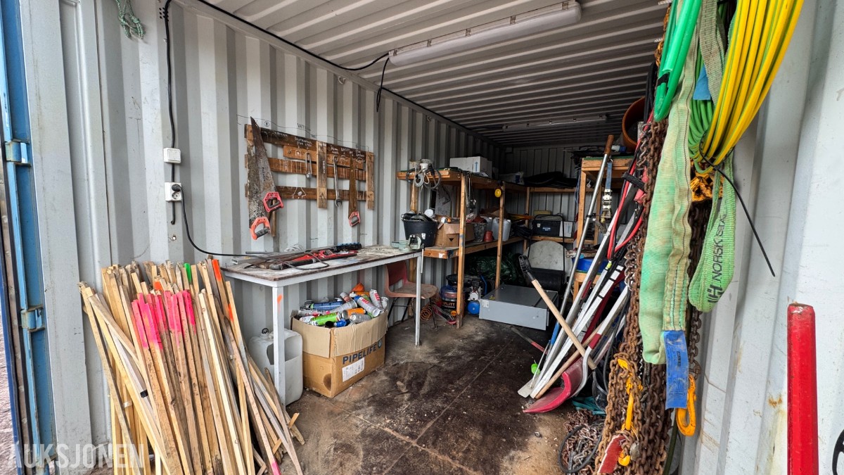 2014 Container 20 Fot arbeidscontainer – verktøy, løfteutstyr, materiell og tilbehør