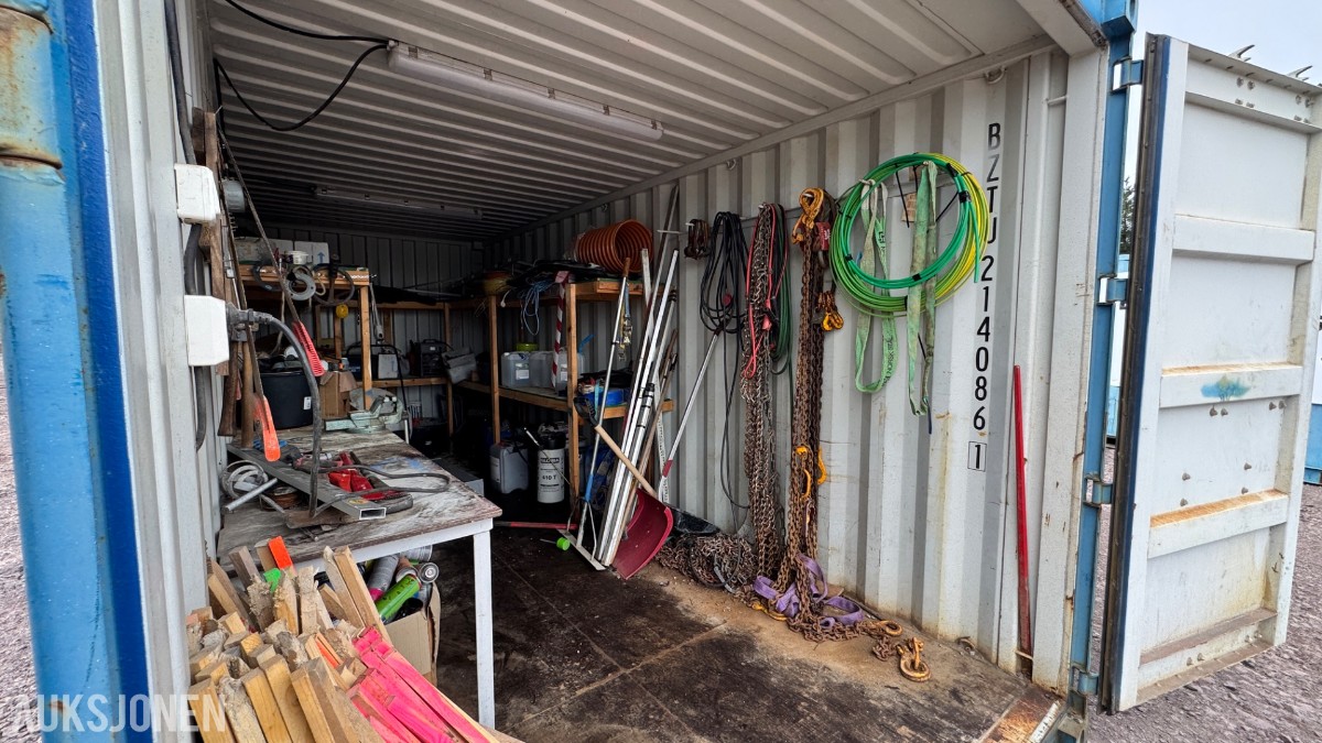 2014 Container 20 Fot arbeidscontainer – verktøy, løfteutstyr, materiell og tilbehør