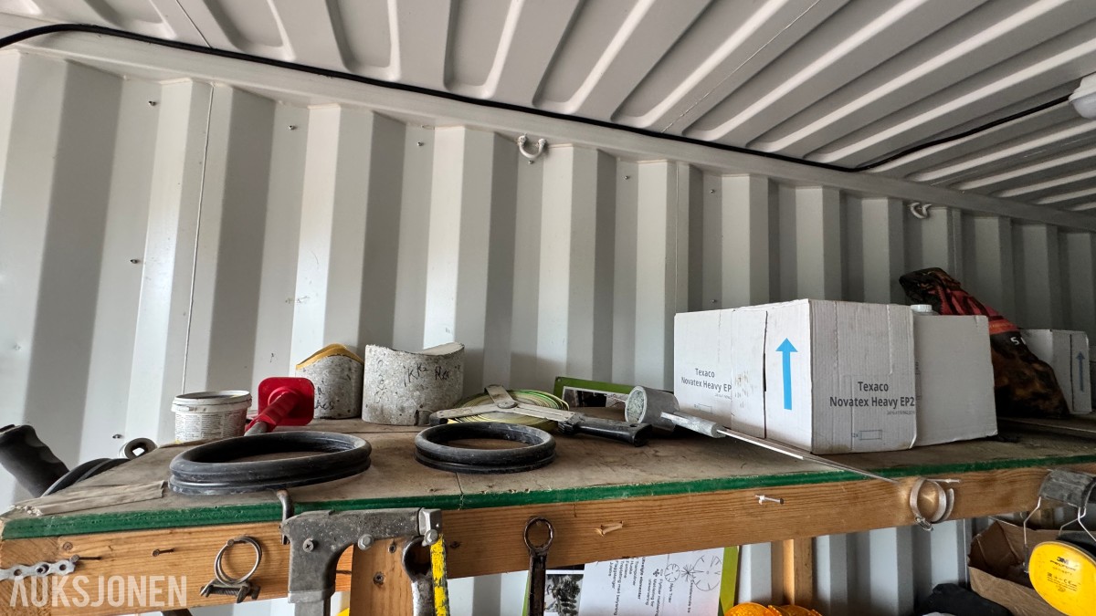 2014 Container 20 Fot arbeidscontainer – verktøy, løfteutstyr, materiell og tilbehør