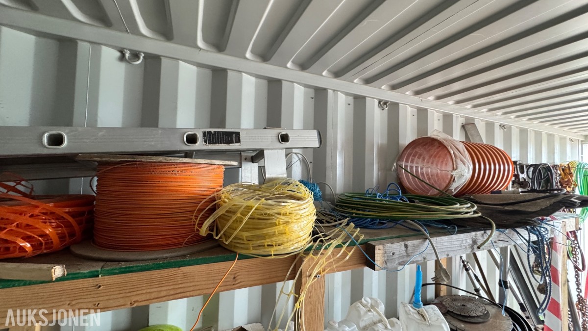 2014 Container 20 Fot arbeidscontainer – verktøy, løfteutstyr, materiell og tilbehør