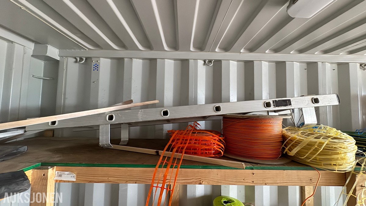 2014 Container 20 Fot arbeidscontainer – verktøy, løfteutstyr, materiell og tilbehør
