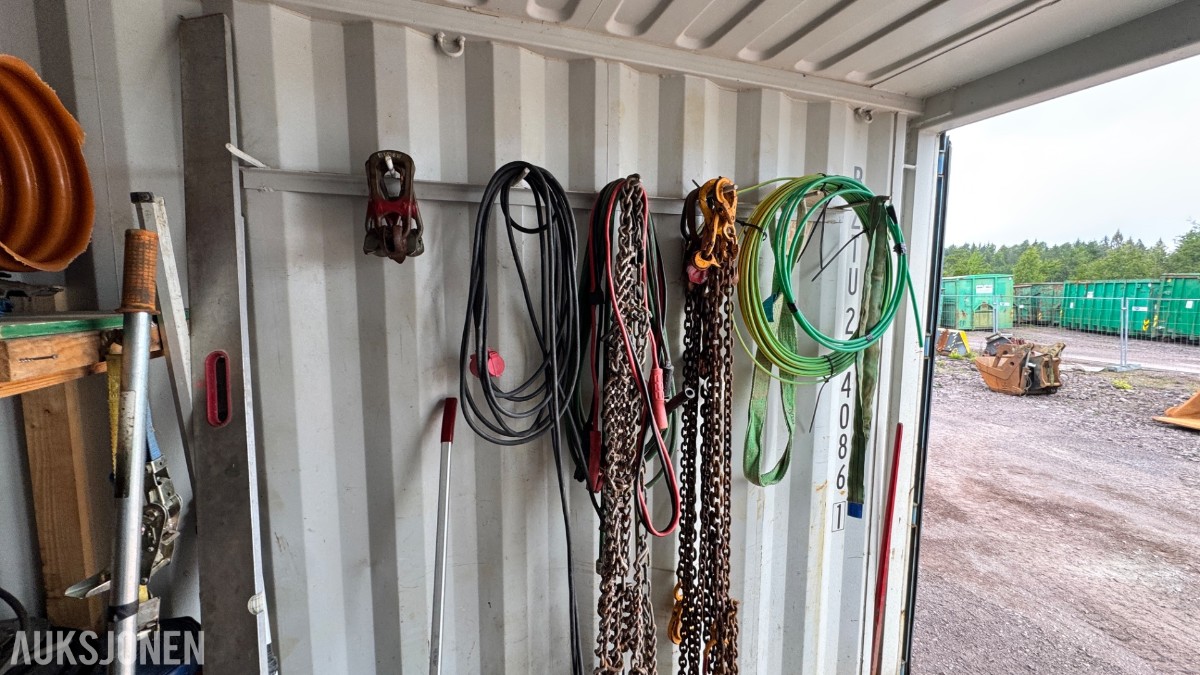 2014 Container 20 Fot arbeidscontainer – verktøy, løfteutstyr, materiell og tilbehør