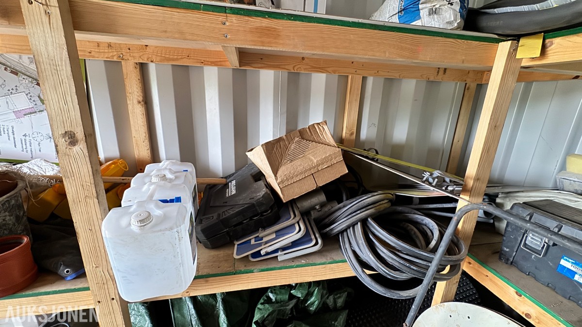 2014 Container 20 Fot arbeidscontainer – verktøy, løfteutstyr, materiell og tilbehør