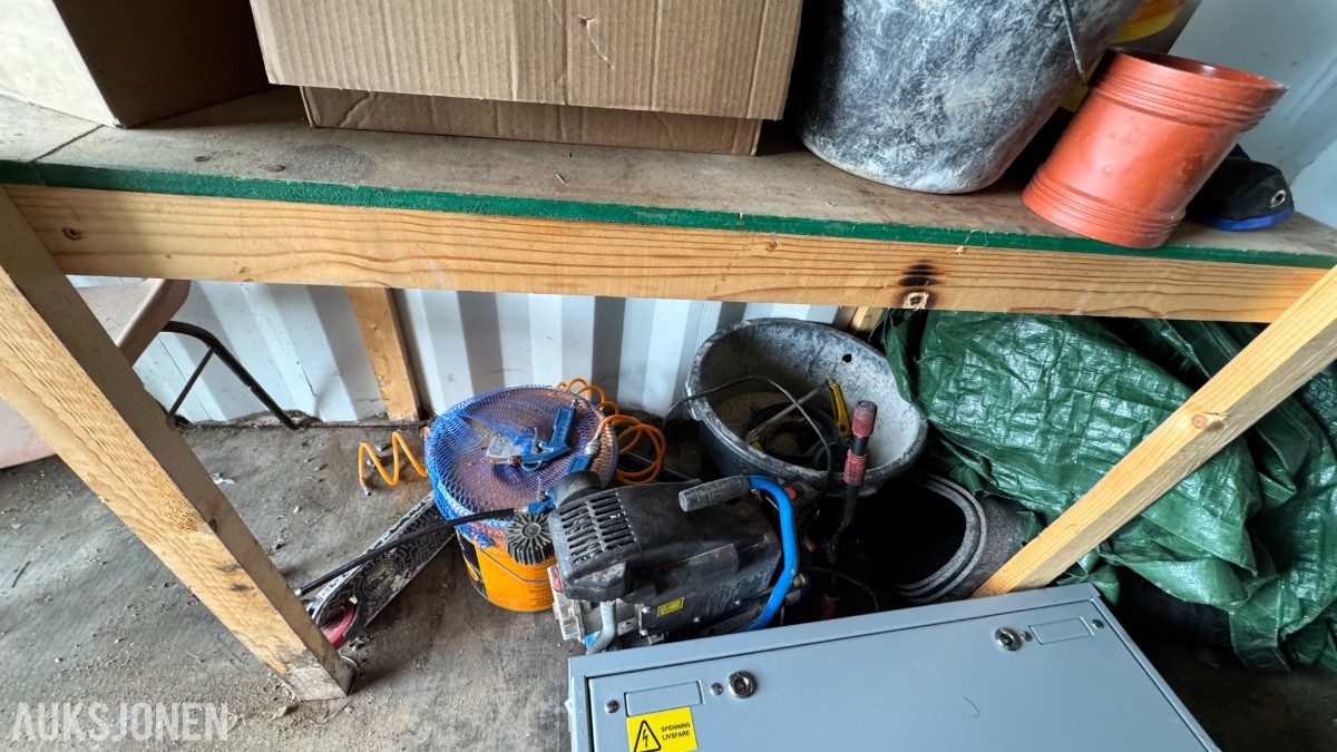 2014 Container 20 Fot arbeidscontainer – verktøy, løfteutstyr, materiell og tilbehør