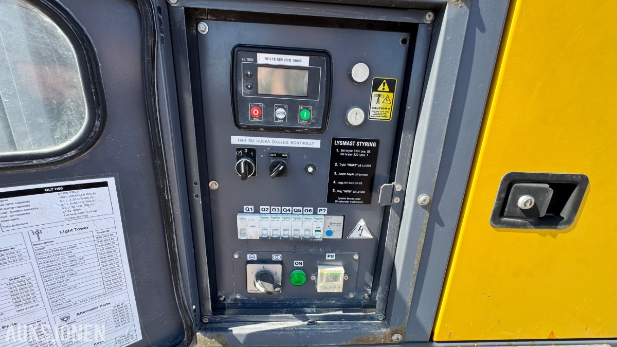 2015 Atlas Copco QLT H50 mobilt lystårn (lysmast)