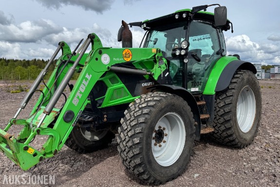 2018 DEUTZ-FAHR 6140 TTV 143 HK | STOLL FRONTLASTER | TTV | 2447 TIMER | INDUSTRIDEKK M/PIGG
