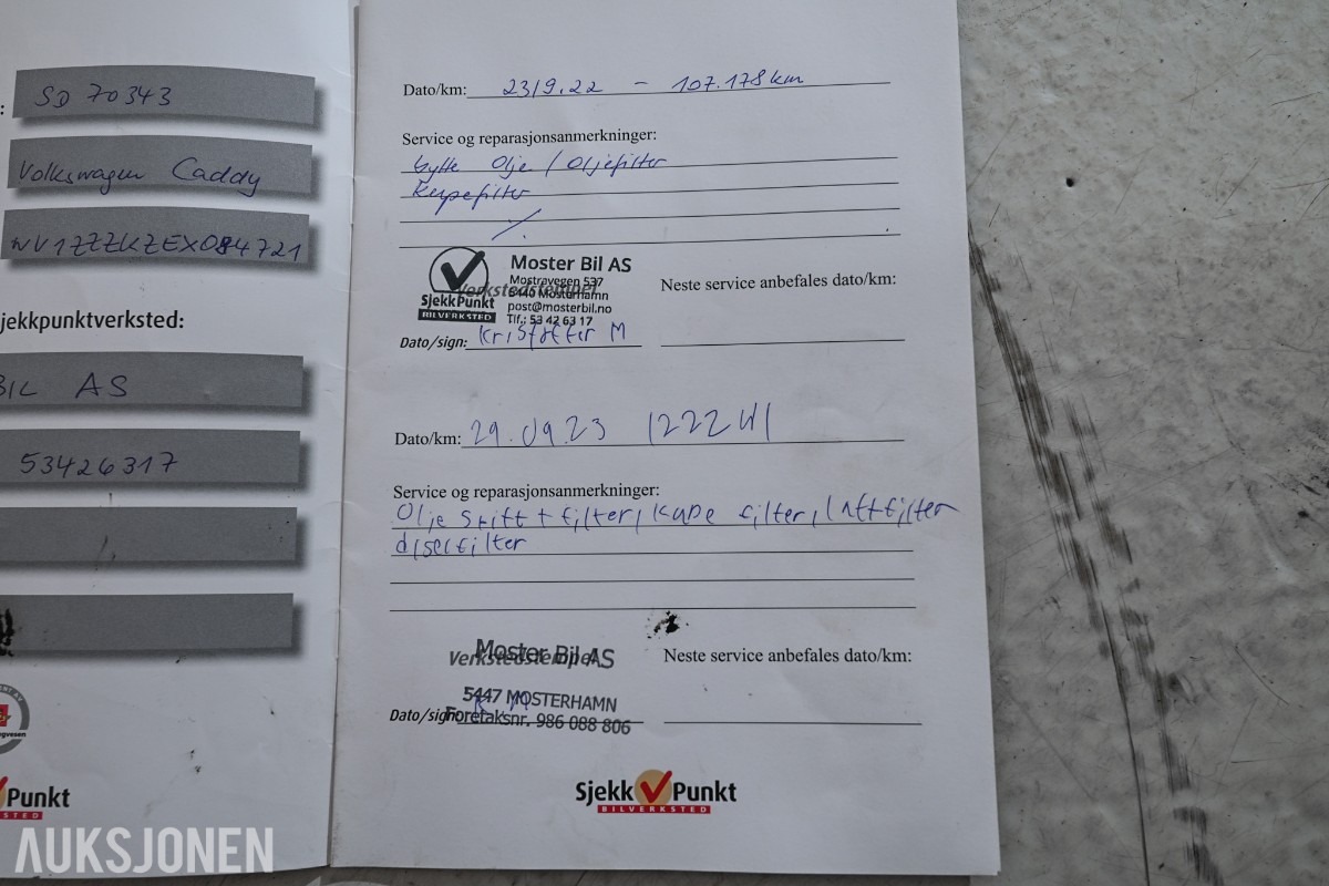 2014 VOLKSWAGEN Caddy 1.6 TDI 102 HK VARMER CRUISE HENGERFESTE 