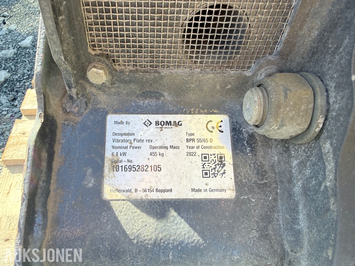 2022 Bomag Bpr 55/65D 455Kg vibroplate