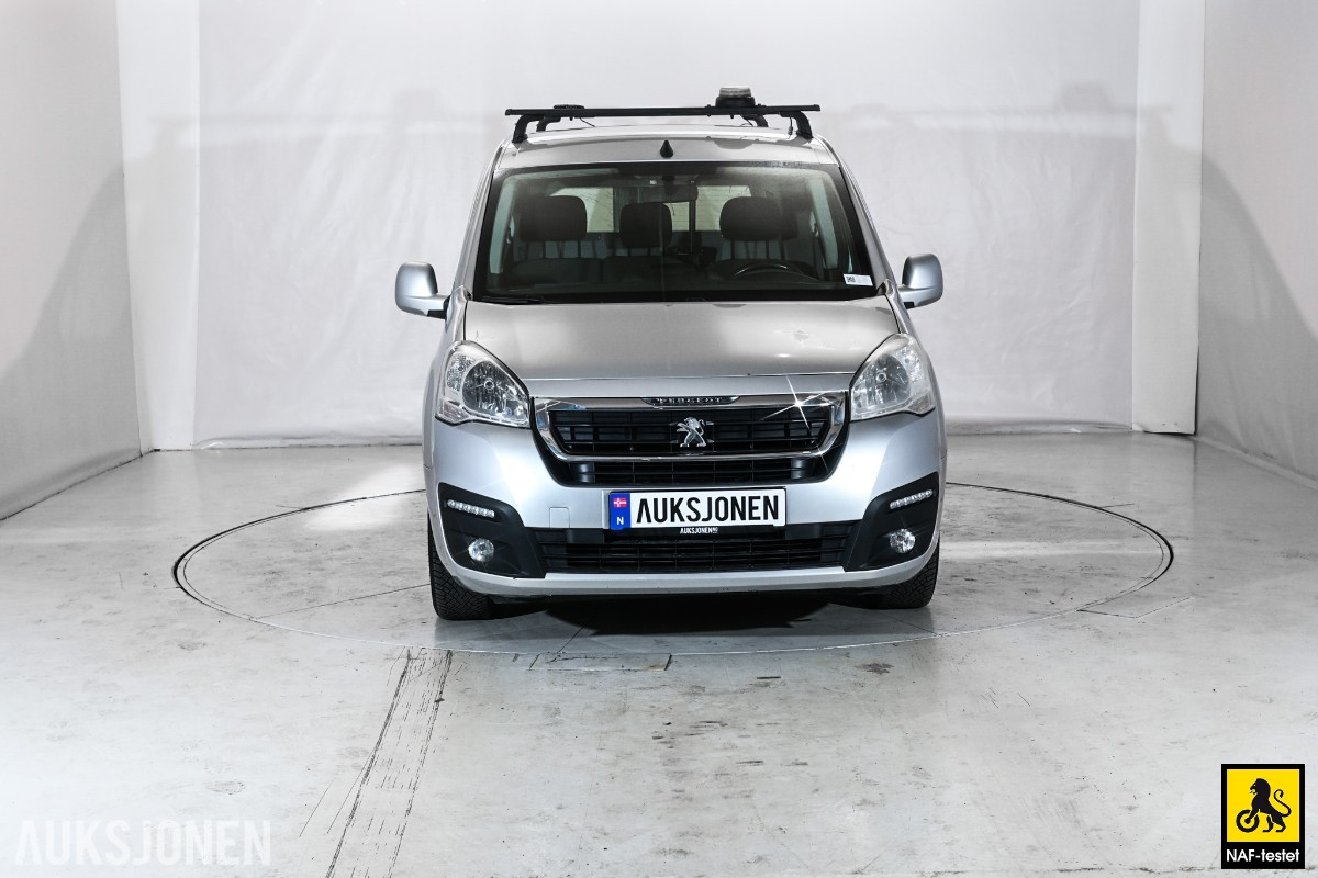 2018 Peugeot Partner 1.6D 99HK HENGERFESTE CRUISE SKYVEDØRER