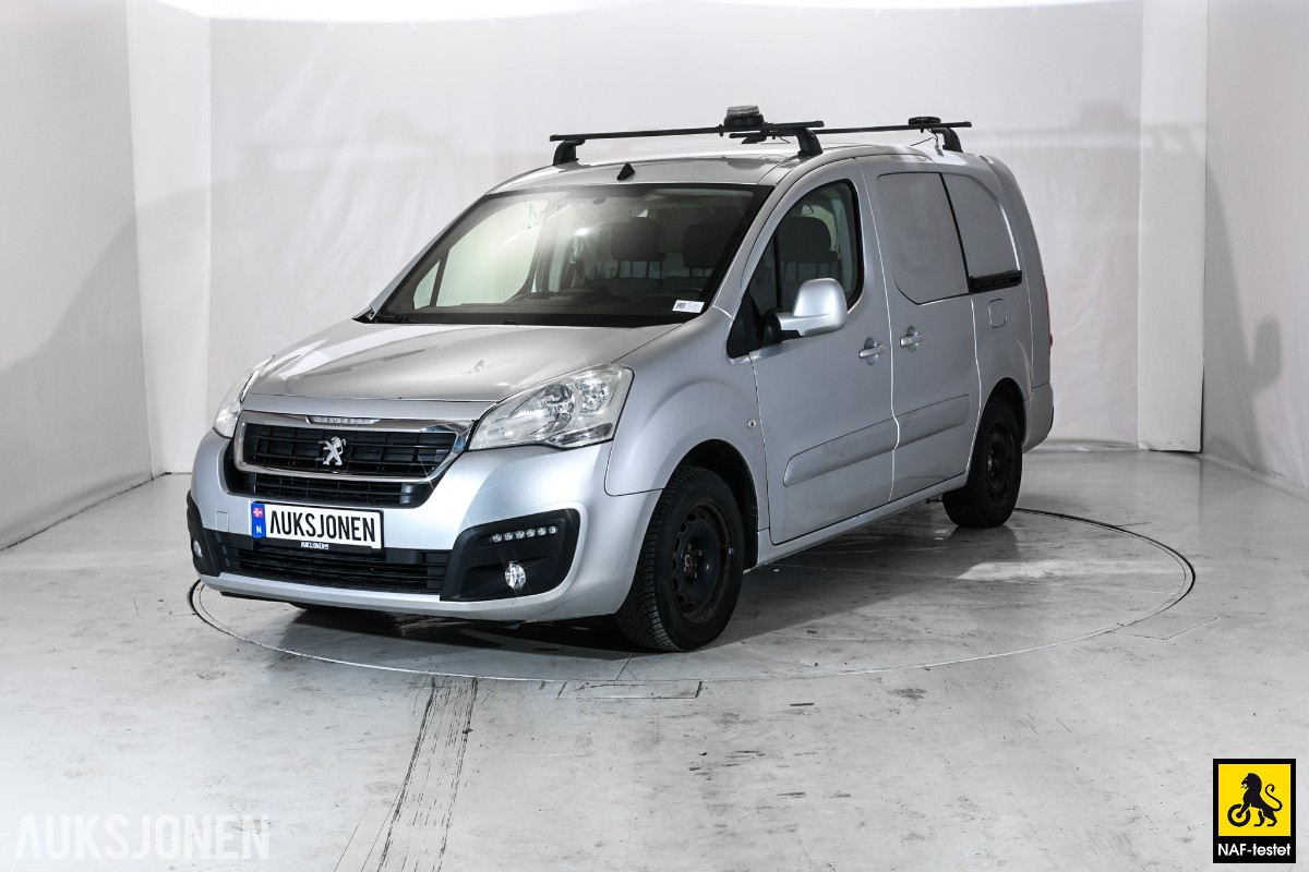 2018 Peugeot Partner 1.6D 99HK HENGERFESTE CRUISE SKYVEDØRER