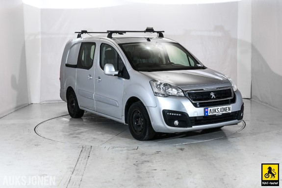 2018 Peugeot Partner 1.6D 99HK HENGERFESTE CRUISE SKYVEDØRER