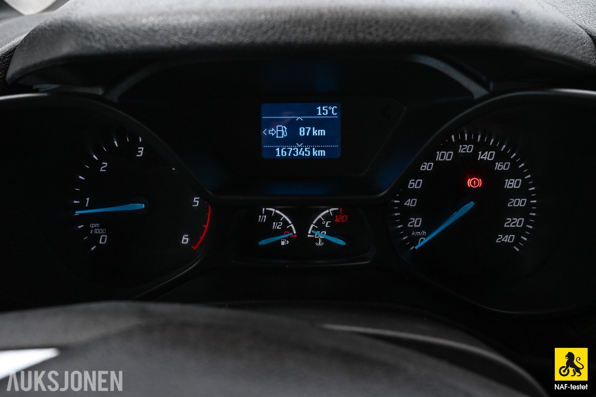 2017 Ford Transit Connect 101HK TDCI 3-SETER HENGERFESTE VARMER SERVICEHISTORIKK