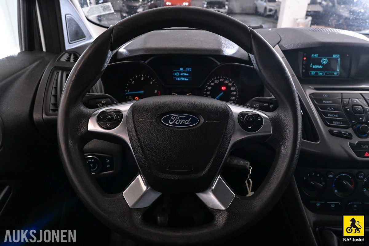 2017 Ford TRANSIT CONNECT 101HK TDCI 3-SETER HENGERFESTE VARMER SERVICEHISTORIKK