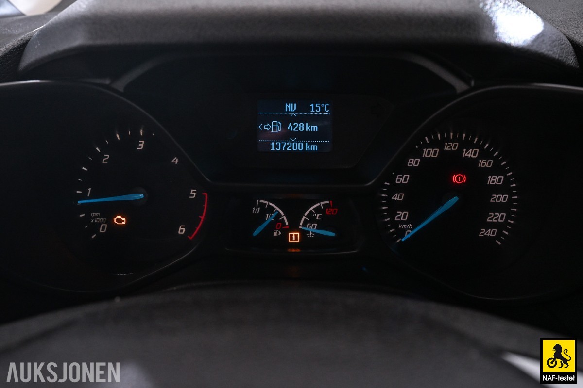 2017 Ford TRANSIT CONNECT 101HK TDCI 3-SETER HENGERFESTE VARMER SERVICEHISTORIKK