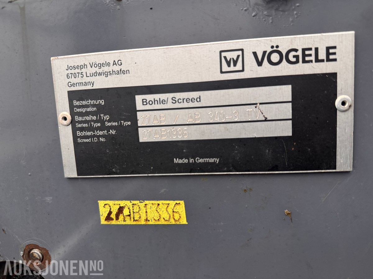 2018 Vögele SUPER 1303-3i Asfaltutlegger / Asfaltlegger