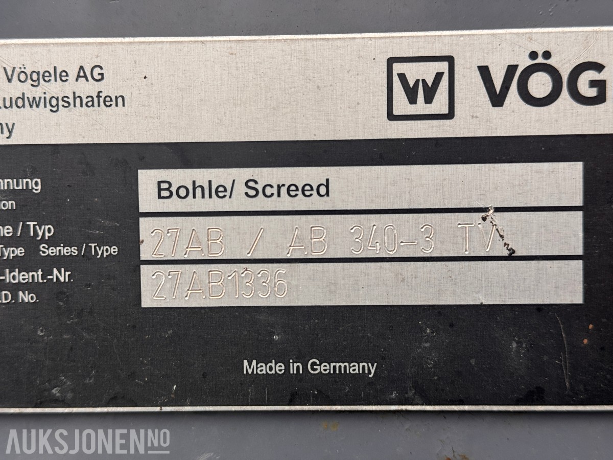 2018 Vögele SUPER 1303-3i Asfaltutlegger / Asfaltlegger