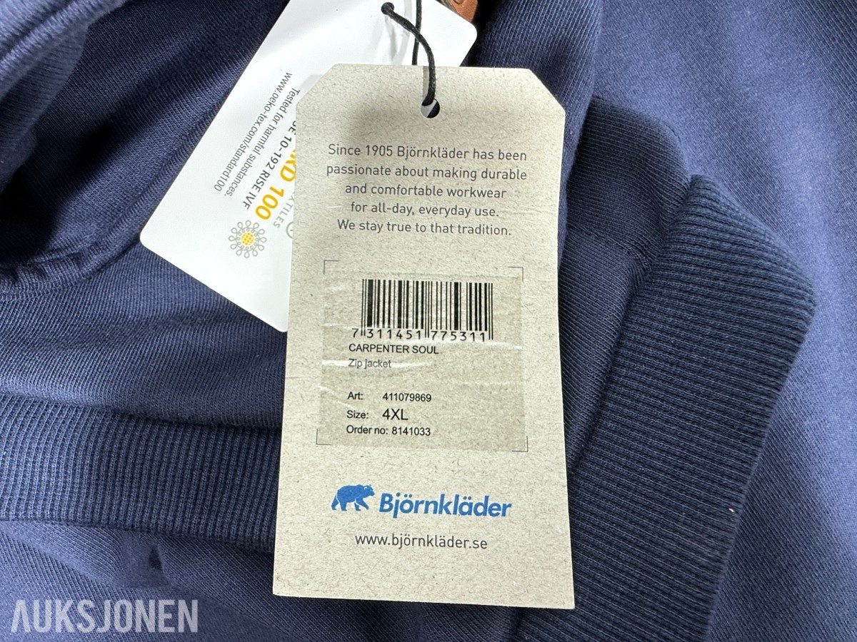 Stort parti blandet arbeidsklær