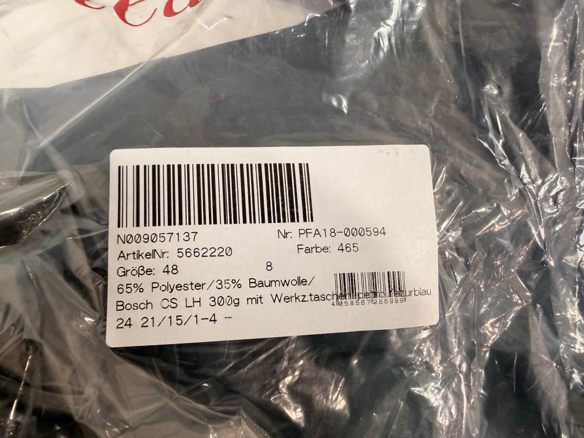 17 stk Bosch Service arbeidsbukser i størrelse 48
