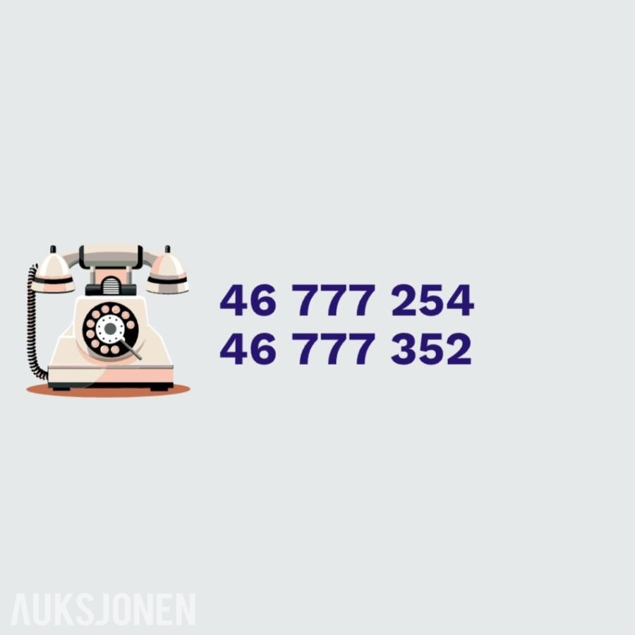 Gullnummer i serie selges: 46777352 / 46777254