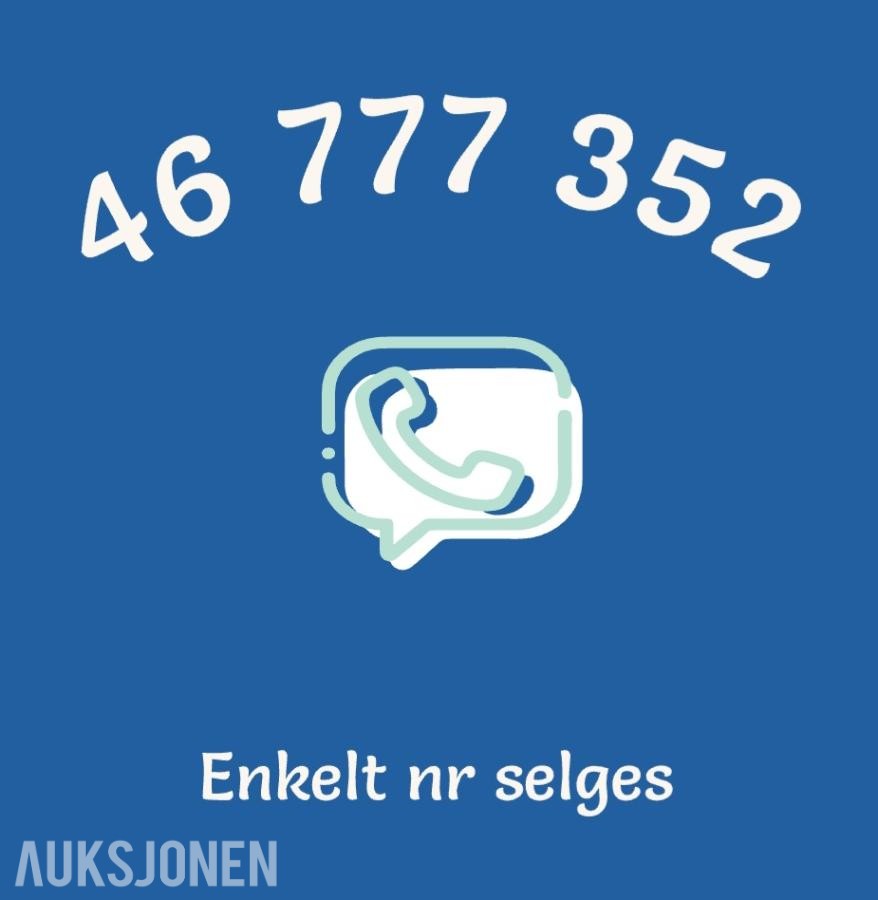 Gullnummer i serie selges: 46777352 / 46777254