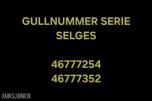 Gullnummer i serie selges: 46777352 / 46777254