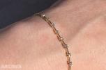 0.25ct diamantarmbånd i 14K gull. Helt naturlige diamanter! Med Takstbrev!