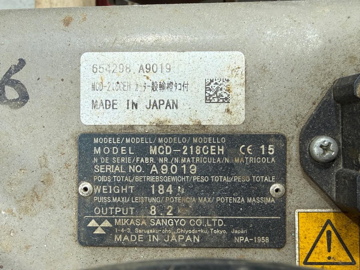 2016 Mikasa MCD-218 Asfaltsag / betongsag - Kun 113 timer