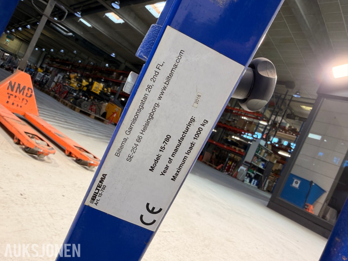 2018 Biltema Verkstedkran 1000 kg - 15-780