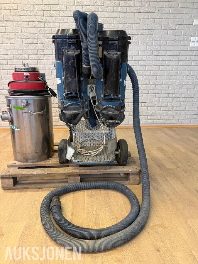 3 x industristøvsugere: Dustcontrol DC3900, DC2500 Twin og Pullman PV300P)
