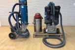 3 x industristøvsugere: Dustcontrol DC3900, DC2500 Twin og Pullman PV300P)