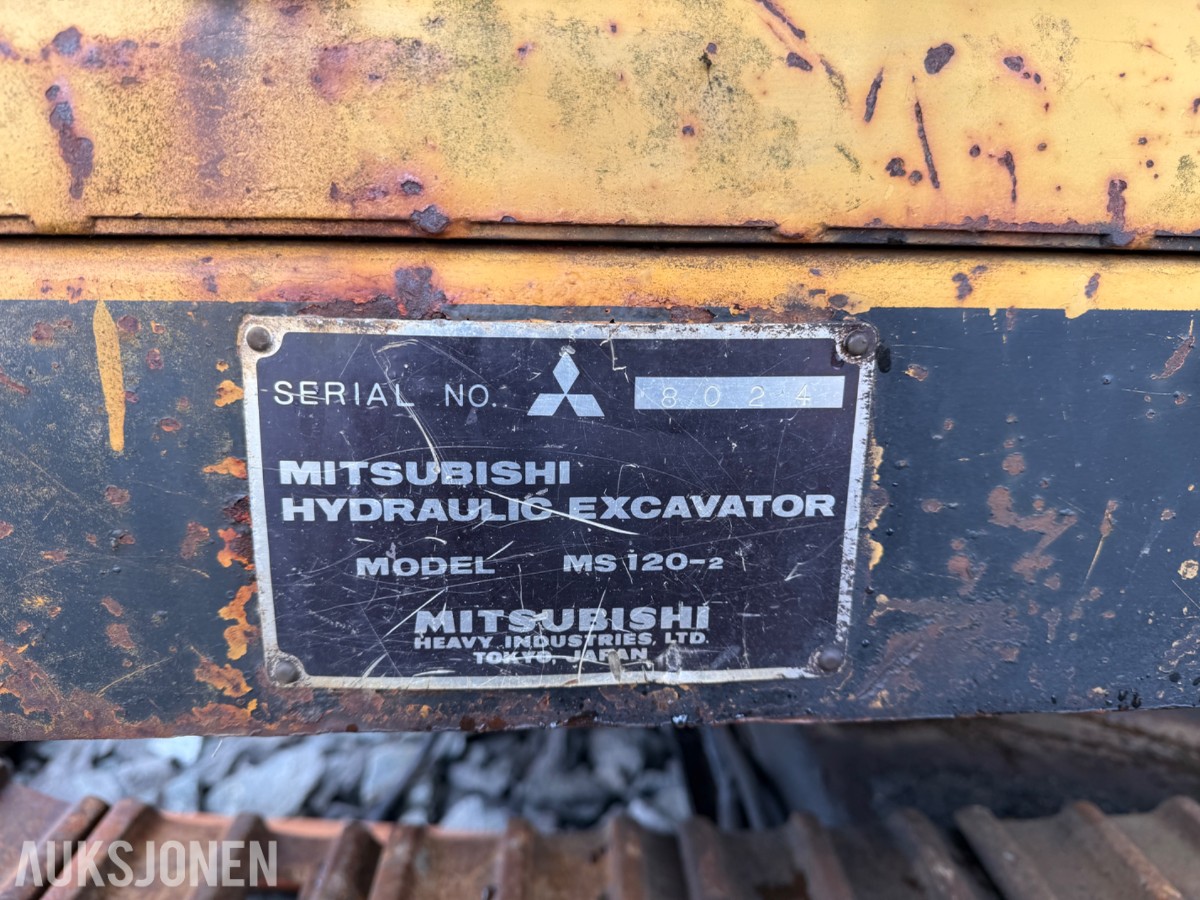 Mitsubishi MS 120-2 Gravemaskin med 8799 timer