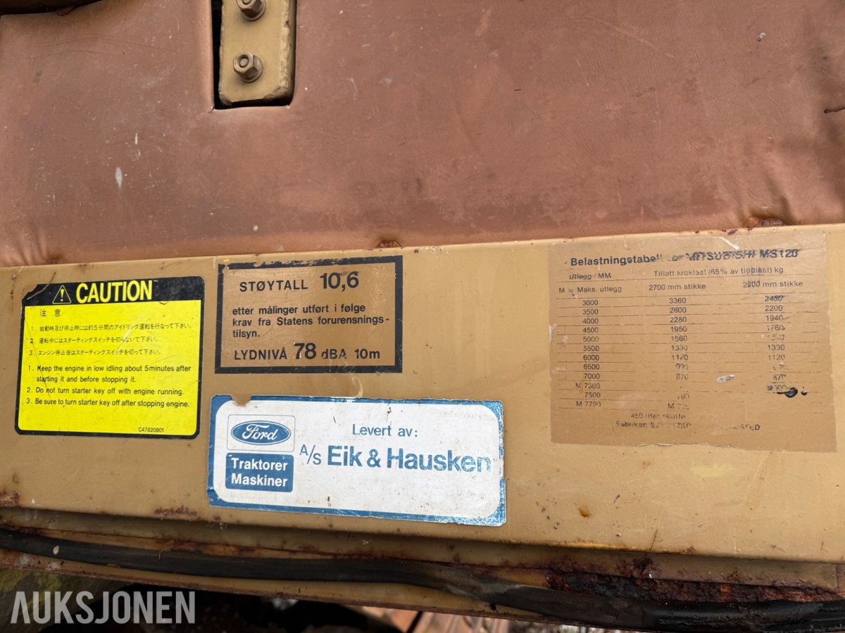 Mitsubishi MS 120-2 Gravemaskin med 8799 timer