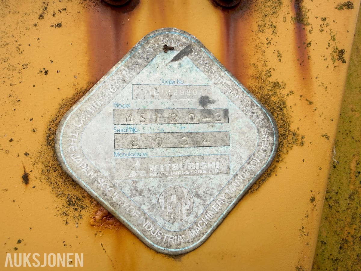 Mitsubishi MS 120-2 Gravemaskin med 8799 timer