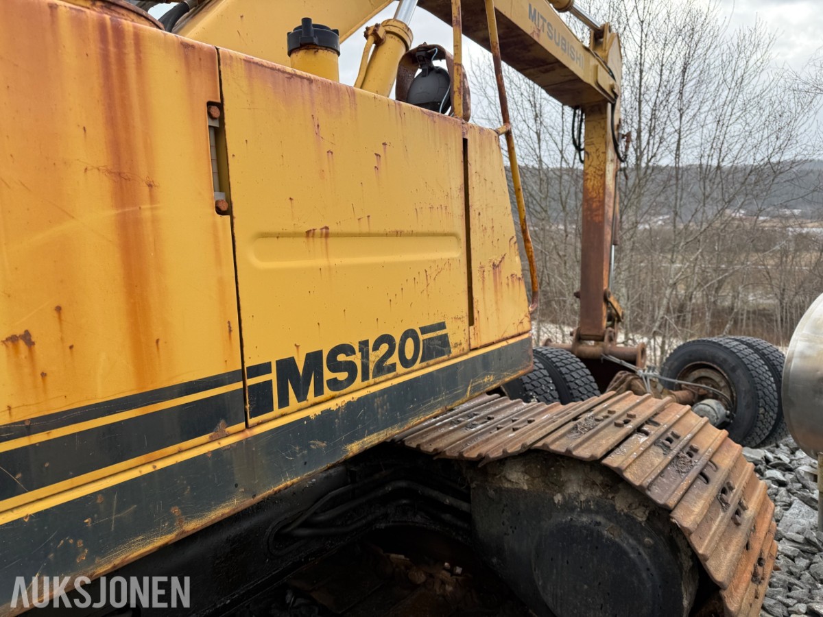Mitsubishi MS 120-2 Gravemaskin med 8799 timer