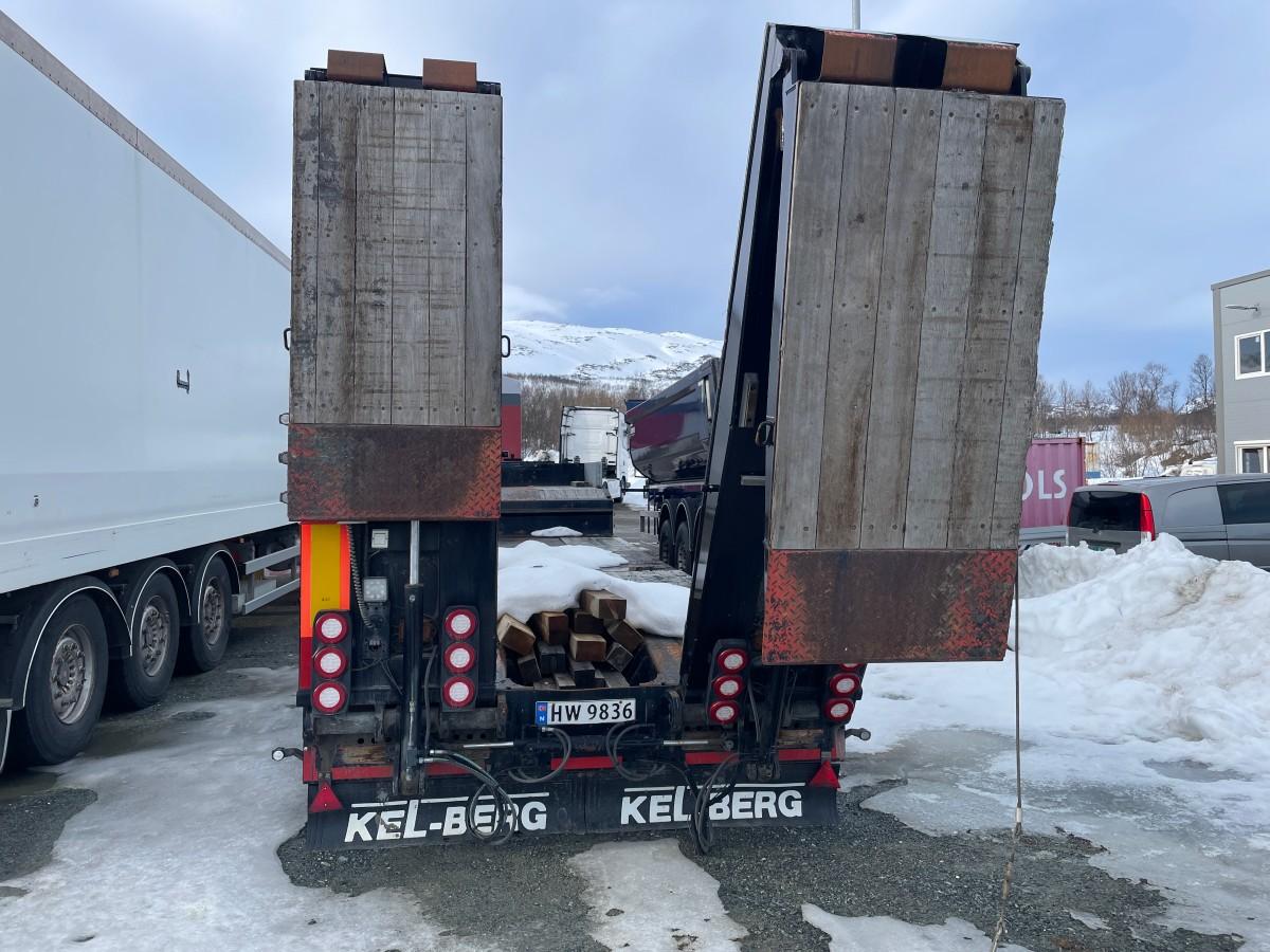 2017 Kel-Berg Maskinhenger 4 akslet m/hydrauliske kjørebruer