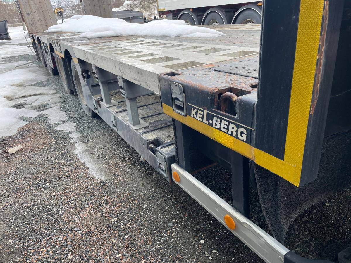 2017 Kel-Berg Maskinhenger 4 akslet m/hydrauliske kjørebruer