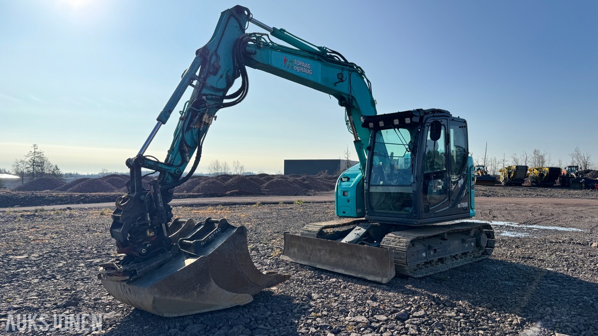 2021 Kobelco SK75SR-7. R3 m/gripekasset 3 skuffer, sentralsmøring, dieselfyllepumpe