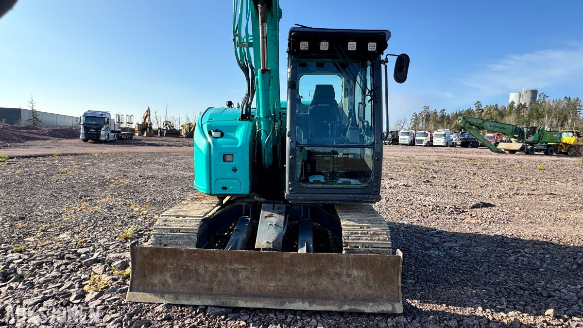 2021 Kobelco SK75SR-7. R3 m/gripekasset 3 skuffer, sentralsmøring, dieselfyllepumpe