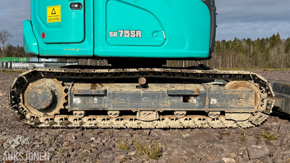 2021 Kobelco SK75SR-7. R3 m/gripekasset 3 skuffer, sentralsmøring, dieselfyllepumpe