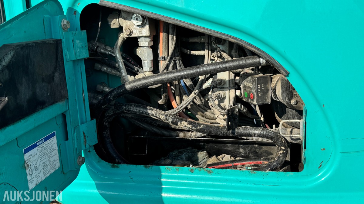 2021 Kobelco SK75SR-7. R3 m/gripekasset 3 skuffer, sentralsmøring, dieselfyllepumpe